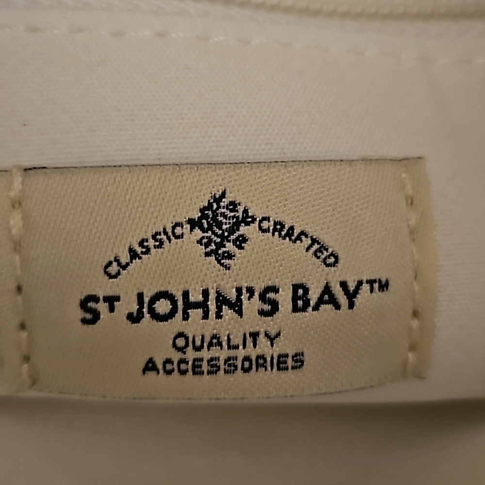 ST. JOHN'S BAY White Laura Faux Leather Crossbody Bag - Picture 11 of 14